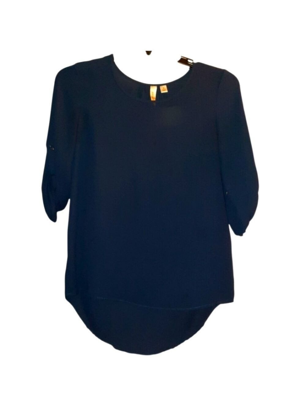 Tacera Navy Blue Blouse Size Small